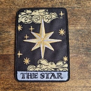 The Star Tarot Card Occult Witchy Embroidered Iron on Patch
